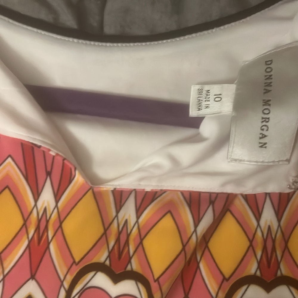 Donna Morgan Geometric Print Dress - Size 10 - NWT - Picture 4 of 5